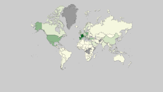 Carte des pays par arrivées de touristes internationaux Thumbnail
