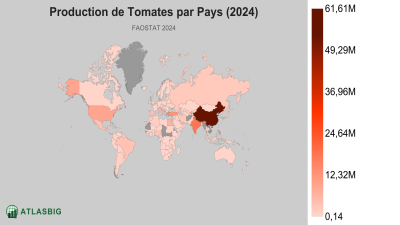 Production de Tomates par Pays (2024) Thumbnail