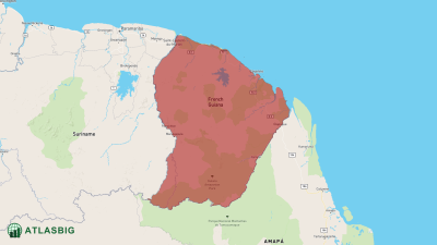 Carte de la Guyane Thumbnail