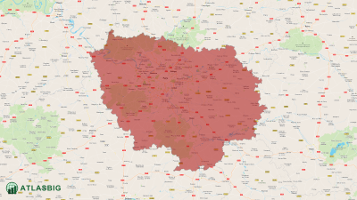 Carte de l'Île-de-France Thumbnail