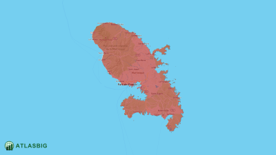 Carte de la Martinique Thumbnail