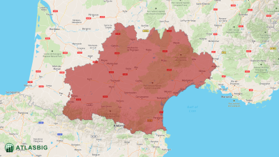 Carte de l'Occitanie Thumbnail